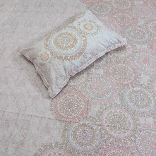 Bliss Geometric Pattern Printed Bedsheet